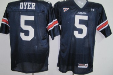 Auburn Tigers #5 Dyer Navy Blue Jersey 