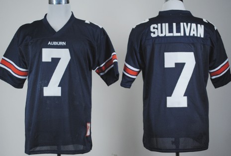 Auburn Tigers #7 Pat Sullivan Navy Blue Jersey 