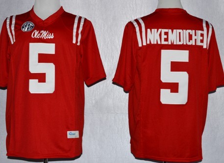 Ole Miss Rebels #5 Robert Nkemdiche 2013 Red Jersey 