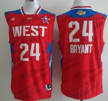 Los Angeles Lakers #24 Kobe Bryant 2013 All-Star Revolution 30 Swingman Red Jersey