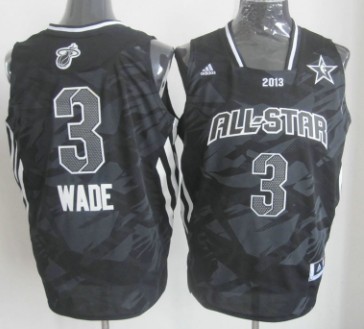 Miami Heat #3 Dwyane Wade 2013 All-Star Revolution 30 Swingman Gray Jersey