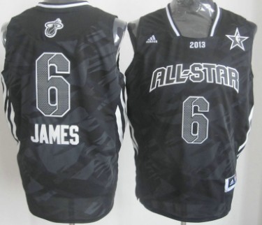 Miami Heat #6 LeBron James 2013 All-Star Revolution 30 Swingman Gray Jersey