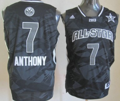 New York Knicks #7 Carmelo Anthony 2013 All-Star Revolution 30 Swingman Gray Jersey