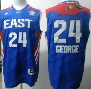 Indiana Pacers #24 Paul George 2013 All-Star Revolution 30 Swingman Blue Jersey