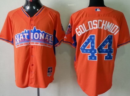 Arizona Diamondbacks #44 Paul Goldschmidt 2013 All-Star Orange Jersey