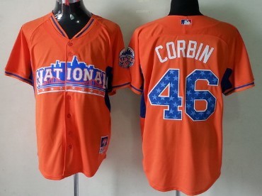 Arizona Diamondbacks #46 Patrick Corbin 2013 All-Star Orange Jersey