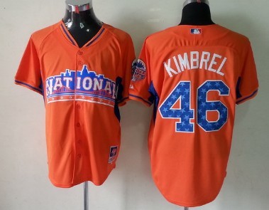 Atlanta Braves #46 Craig Kimbrel 2013 All-Star Orange Jersey