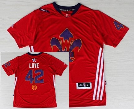 Minnesota Timberwolves #42 Kevin Love 2014 All-Star Revolution 30 Swingman Red Jersey