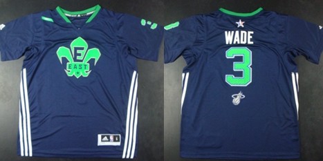 Miami Heat #3 Dwyane Wade 2014 All-Star Revolution 30 Swingman Blue Jersey