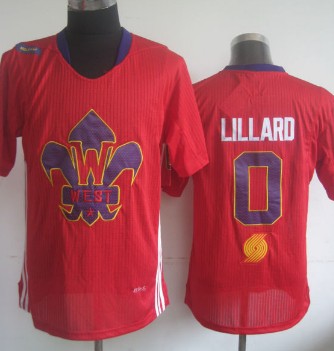 Portland Trail Blazers #0 Damian Lillard 2014 All-Star Revolution 30 Swingman Red Jersey