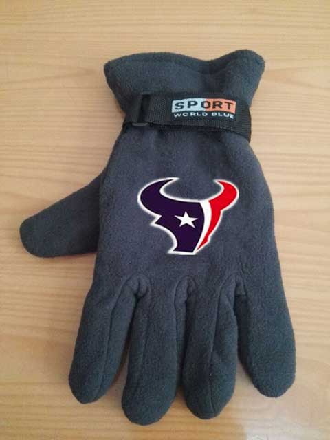 Houston Texans NFL Adult Winter Warm Gloves Dark Gray