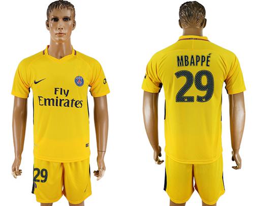 Paris Saint-Germain #29 Mbappe Away Soccer Club Jersey