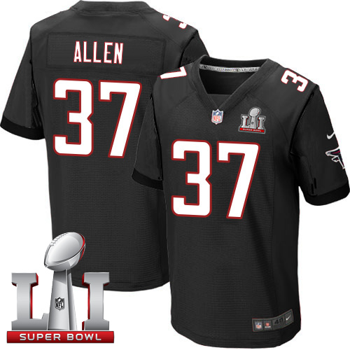 Nike Falcons #37 Ricardo Allen Black Alternate Super Bowl LI 51 Men's Stitched NFL Elite Jersey