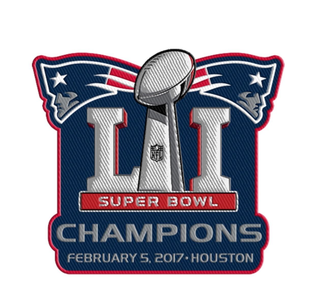 2017 NFL Super Bowl LI 51 Champions New England Patriots Jersey Patch