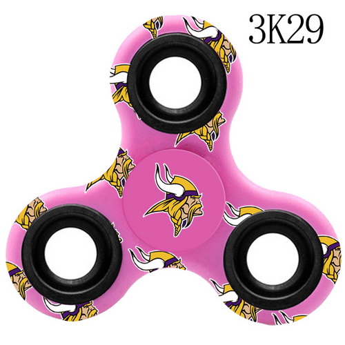 Minnesota Vikings Pink Logo Three-Way Fidget Spinner III - 3K29