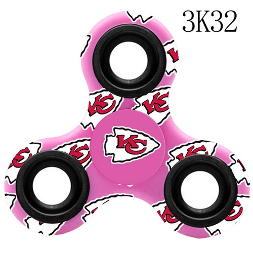 KANSAS CITY CHIEFS Pink Logo Three-Way Fidget Spinner III -3K32