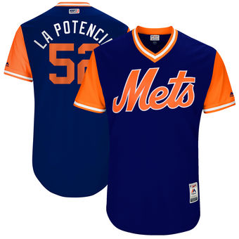 Men's New York Mets Yoenis Cespedes La Potencia Majestic Royal 2017 Players Weekend Authentic Jersey
