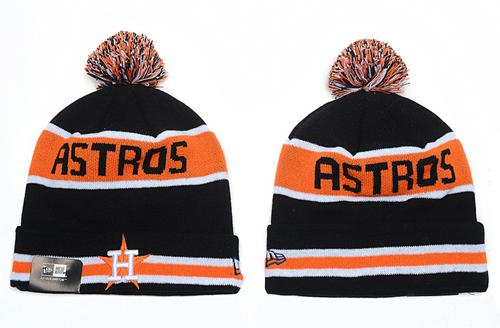 MLB Houston Astros New Era Logo Stitched Knit Beanies 002