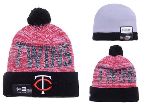 MLB Minnesota Twins New Era Logo Stitched Knit Beanies 001