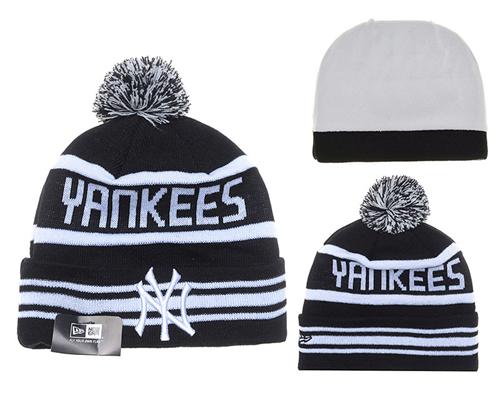 MLB New York Yankees New Era Logo Stitched Knit Beanies 003