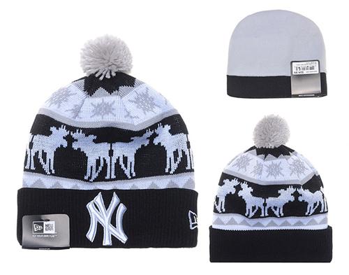 MLB New York Yankees New Era Logo Stitched Knit Beanies 002