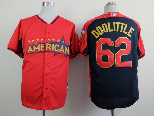 Oakland Athletics #62 Sean Doolittle 2014 All-Star Red Jersey
