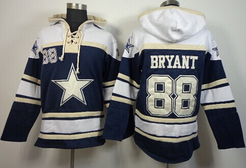 Dallas Cowboys #88 Dez Bryant 2014 Blue Hoodie
