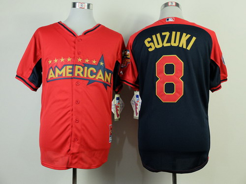 Minnesota Twins #8 Kurt Suzuki 2014 All-Star Red Jersey