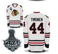 Men's Chicago Blackhawks #44 Kimmo Timonen 2015 Stanley Cup White Jersey